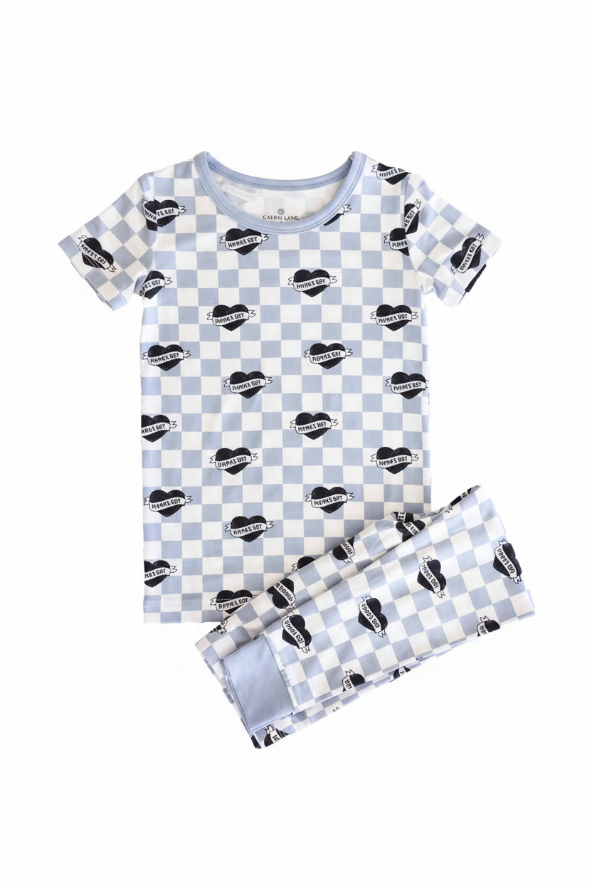 two piece pajama set for boys mama's boy