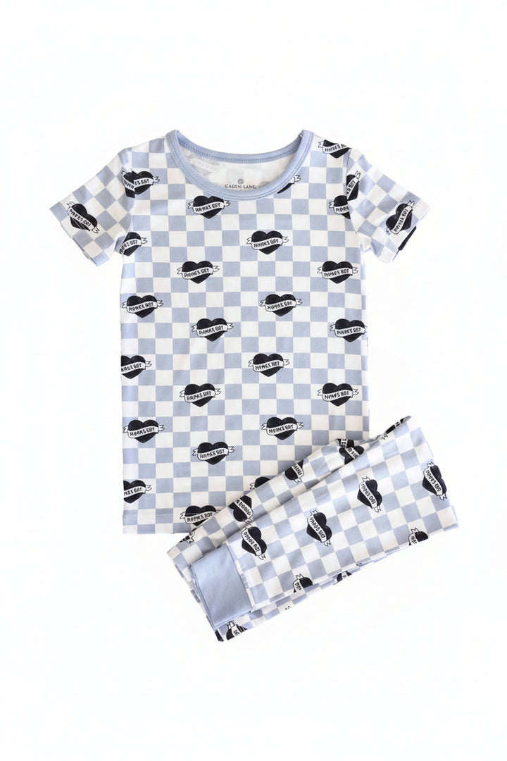 two piece pajama set for boys mama's boy