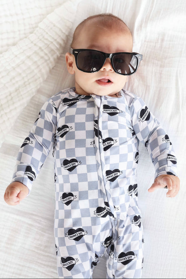 Mama's Boy Zipper Footie