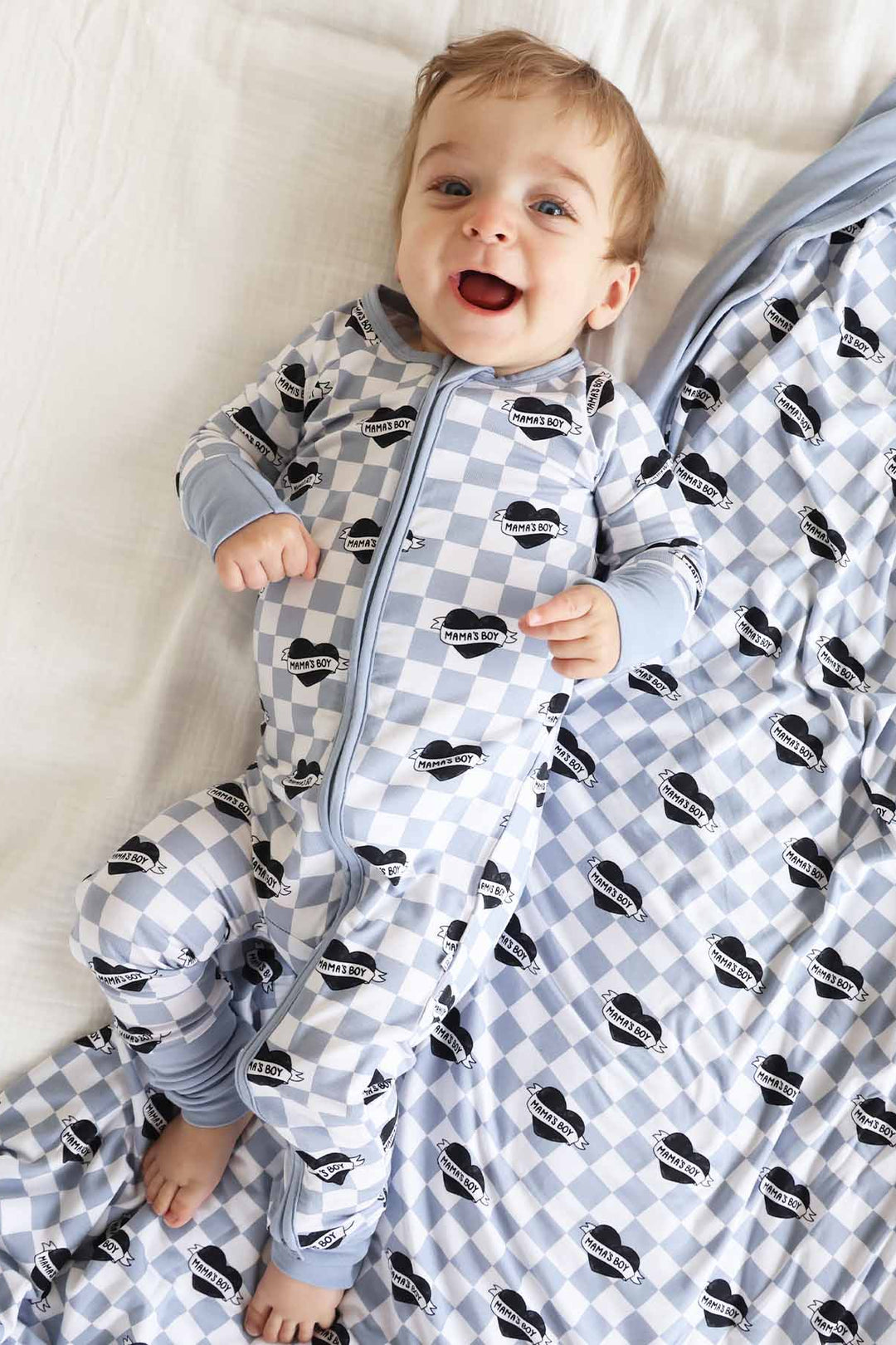 convertible zip romper pajama mama's boy