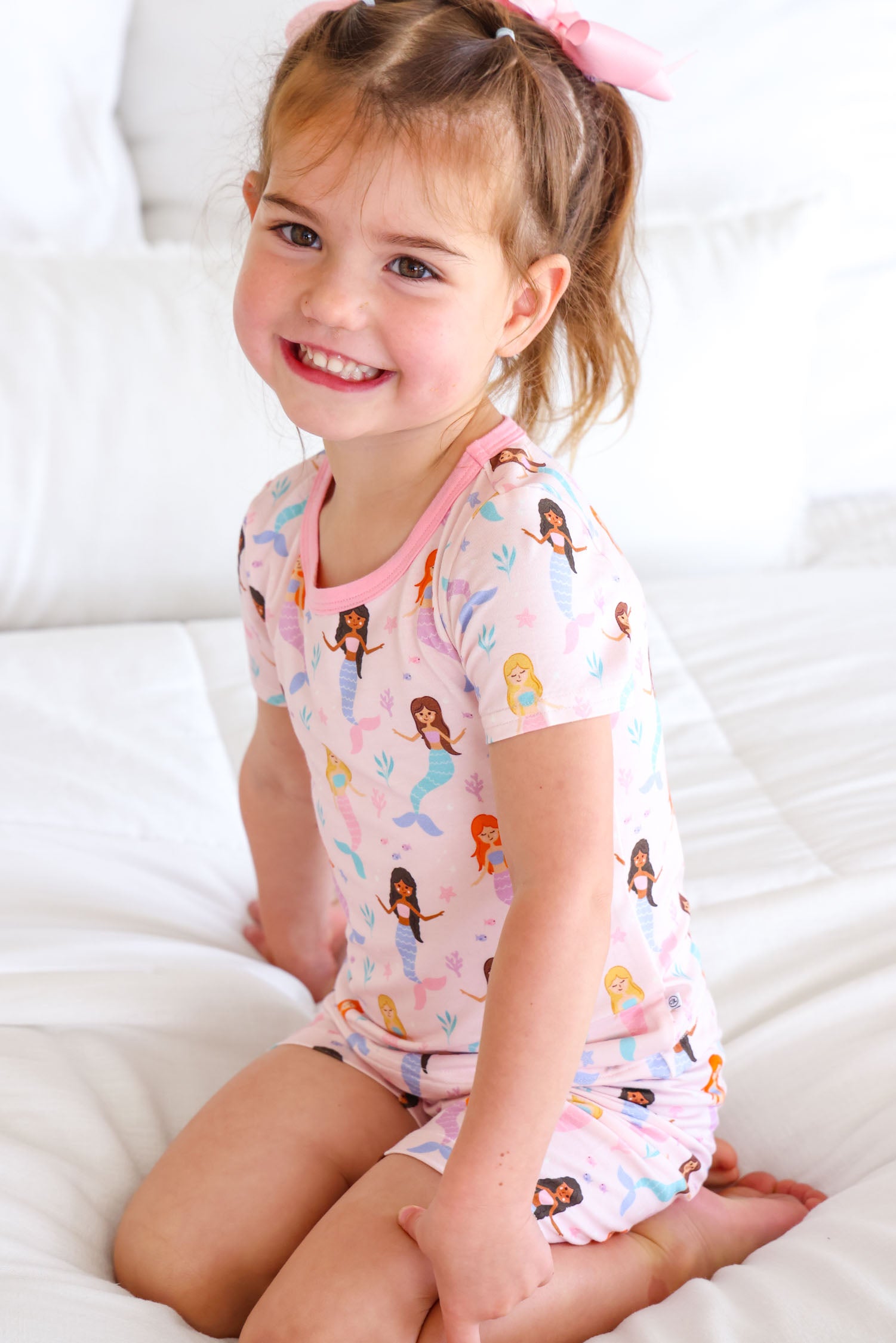 Two-Piece Short Pajama Set | Let's Be Mermaids