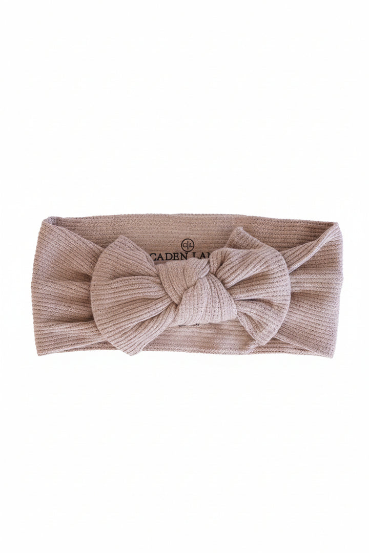 Mocha headwrap flat lay