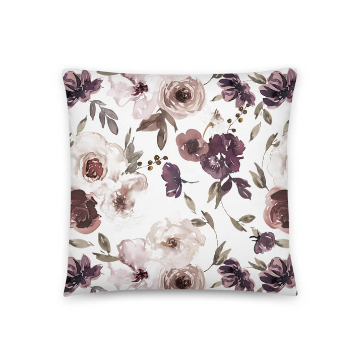 nursery pillow purple floral