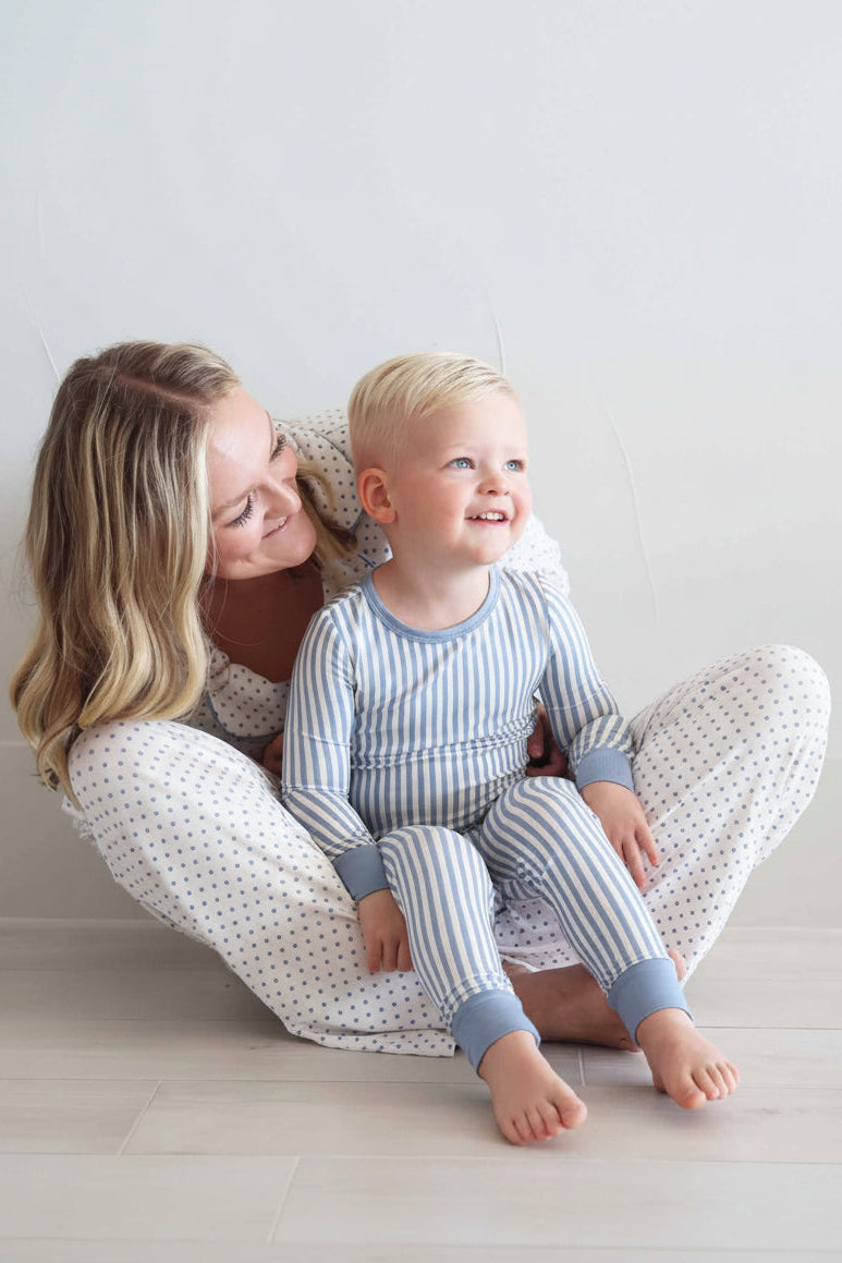 Two-Piece Pajama Set | Snuggle Stripes