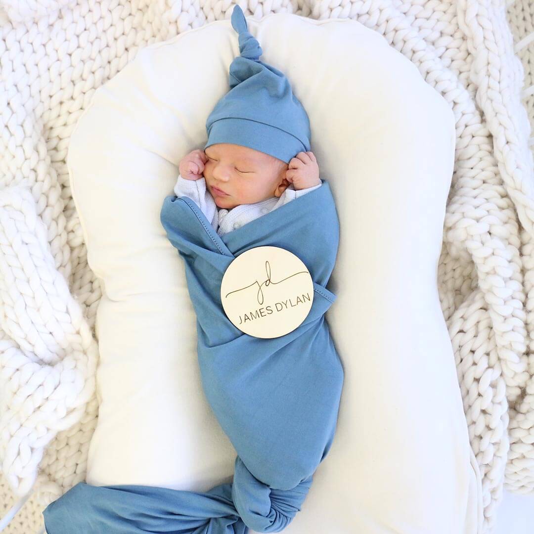 personalized baby name wood announcement initials
