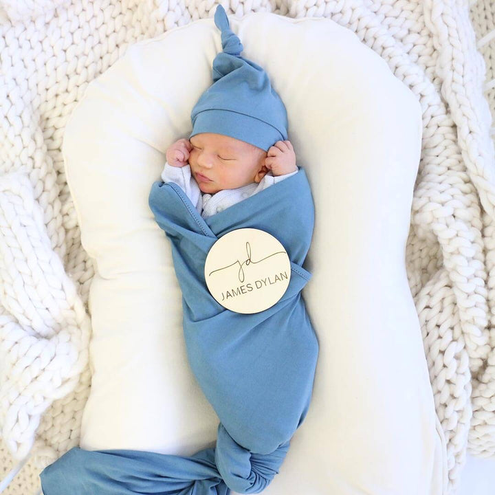 personalized baby name wood announcement initials
