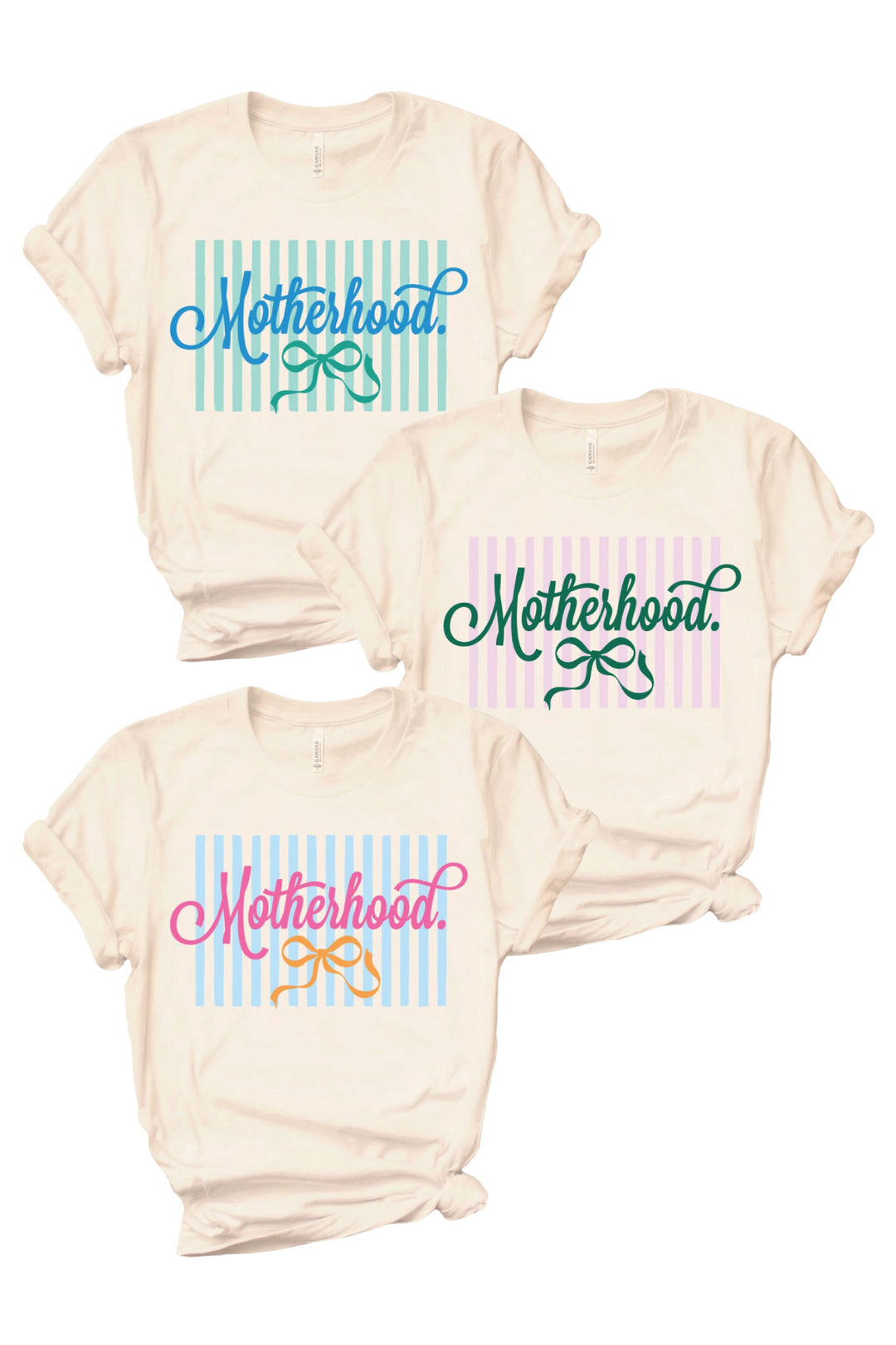 motherhood bow graphic tee group