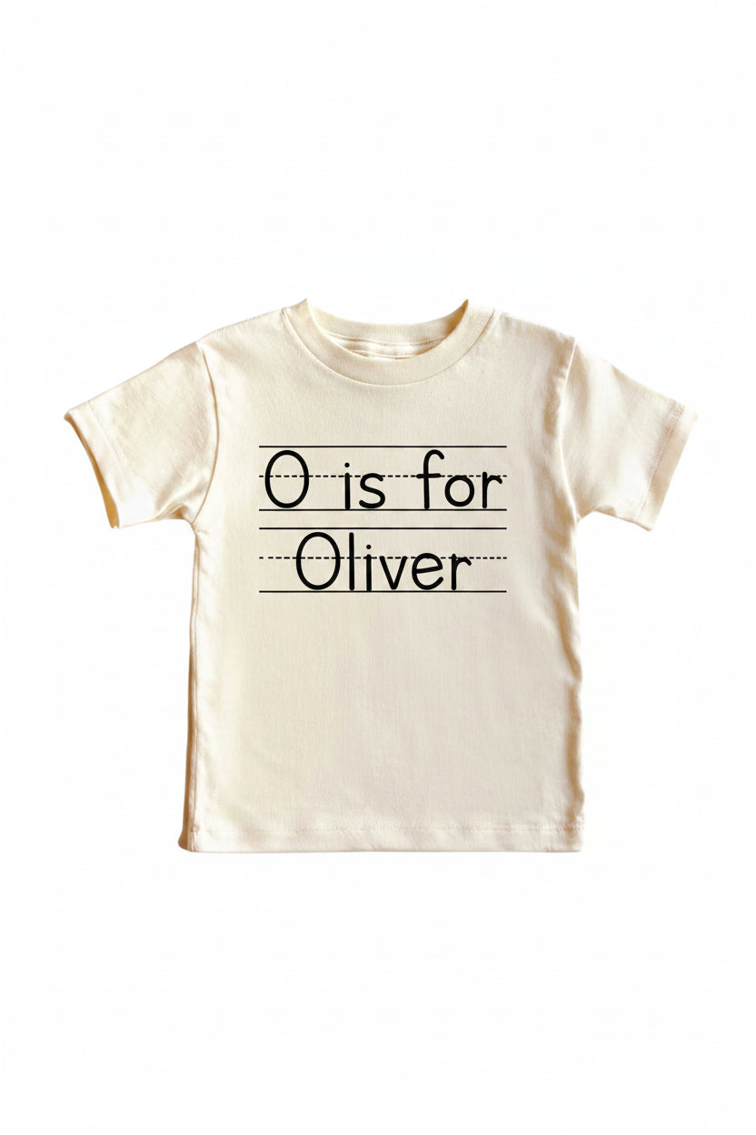 my name is personalized kids graphic tee 