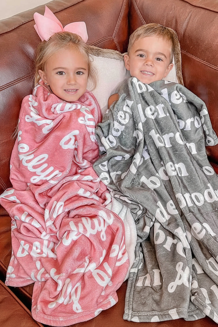 personalized name blankets for kids 