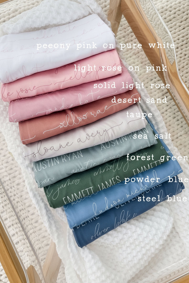 personalized baby swaddles with names
