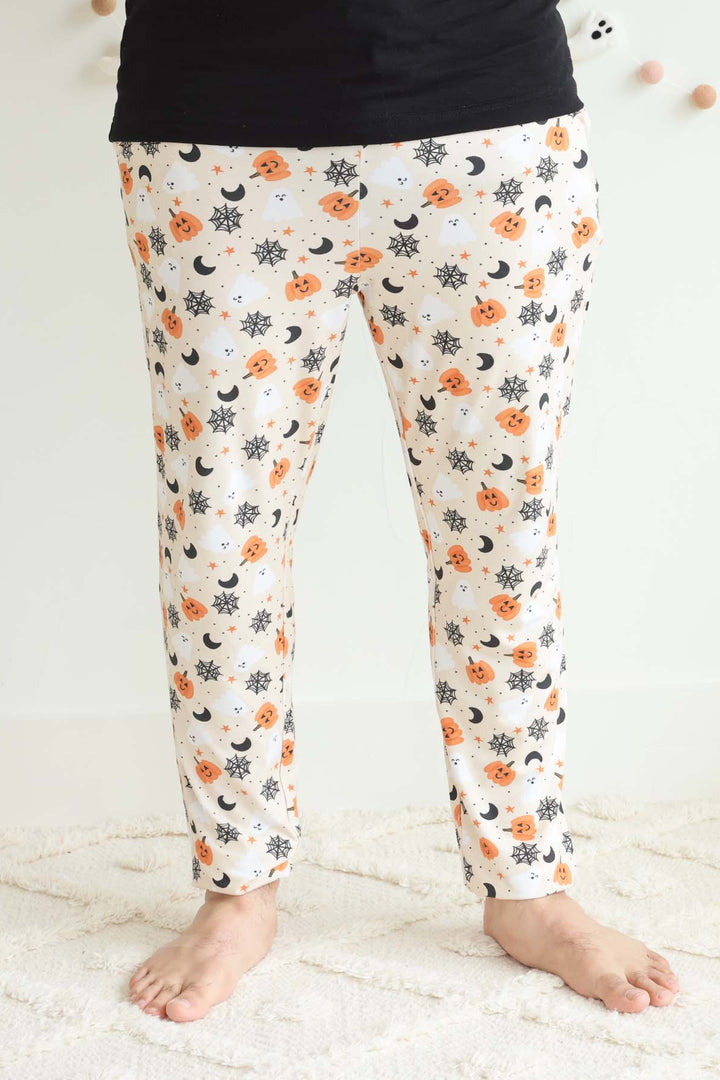 men's jogger pajama pants spooky boo 