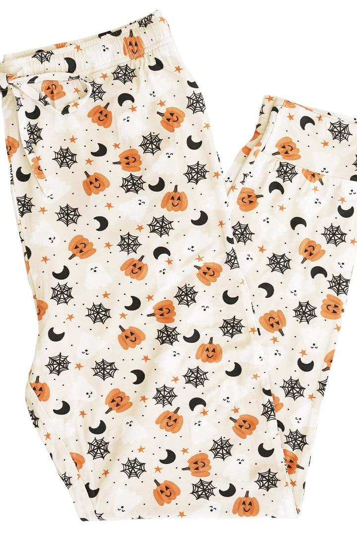neutral men's jogger pants halloween themed 