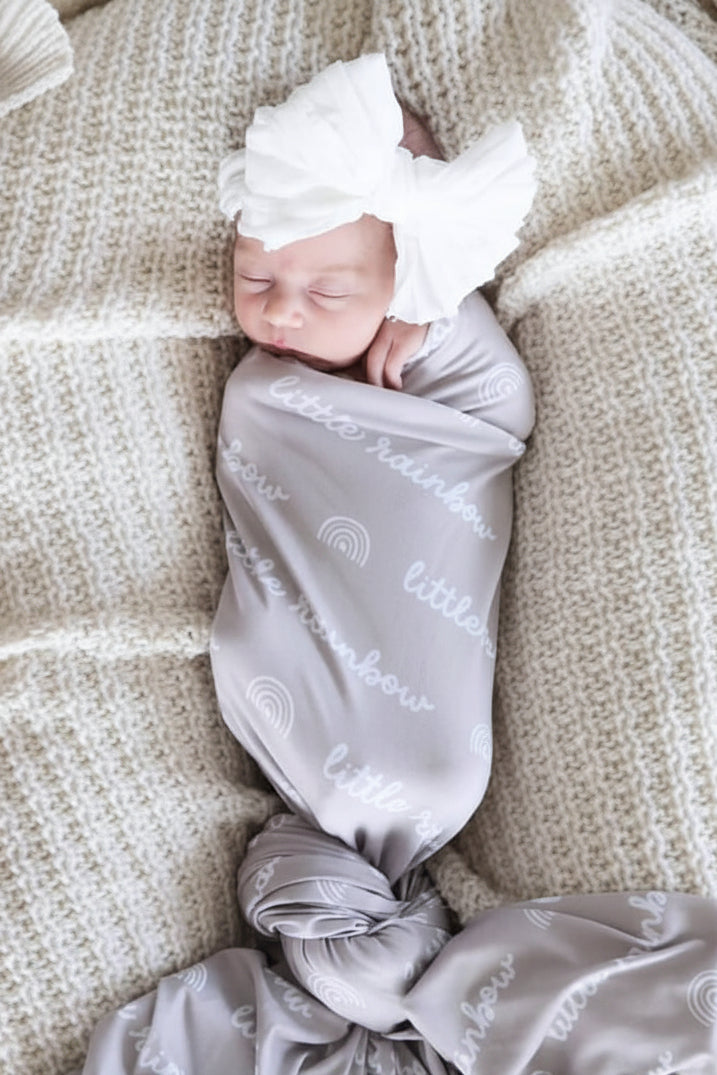 Little Rainbow Swaddle Blanket | Neutral