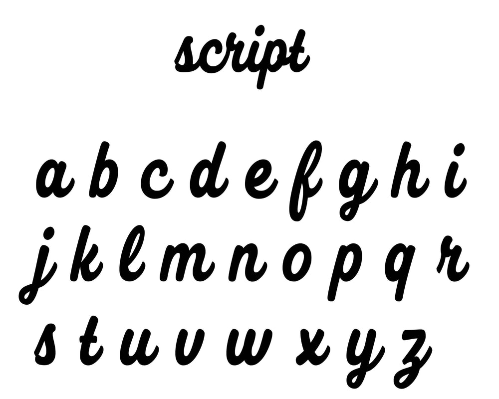 script font 