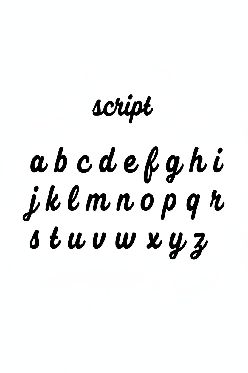new script font 