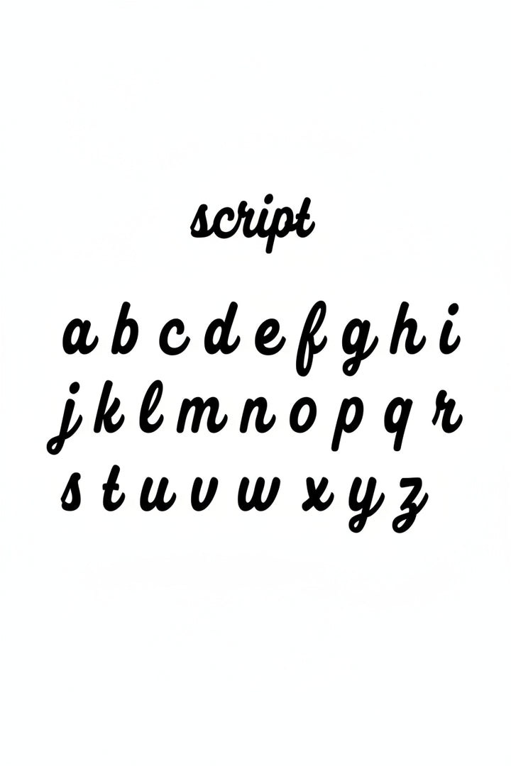 new script font 