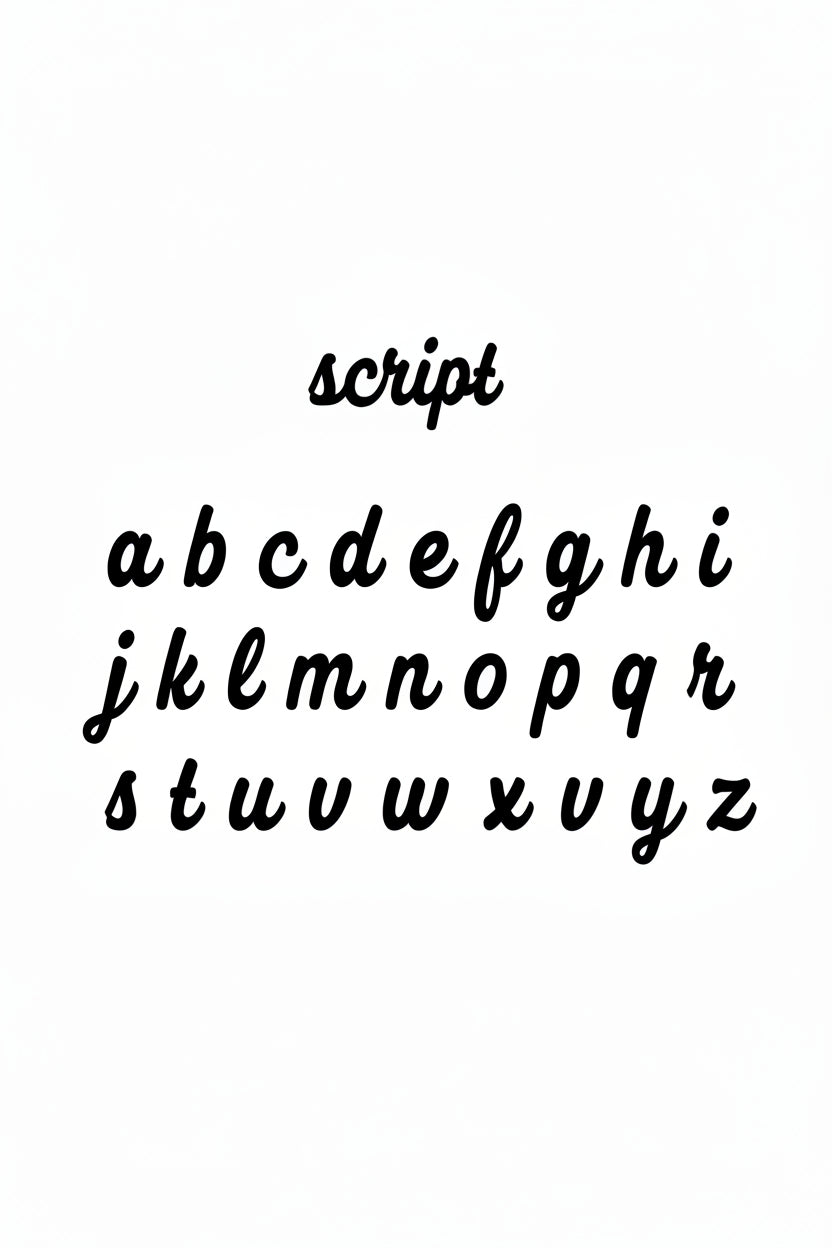 script font 