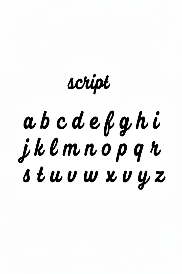 script font 