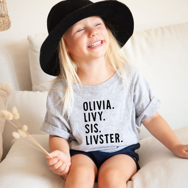personalized nickname graphic tee grey