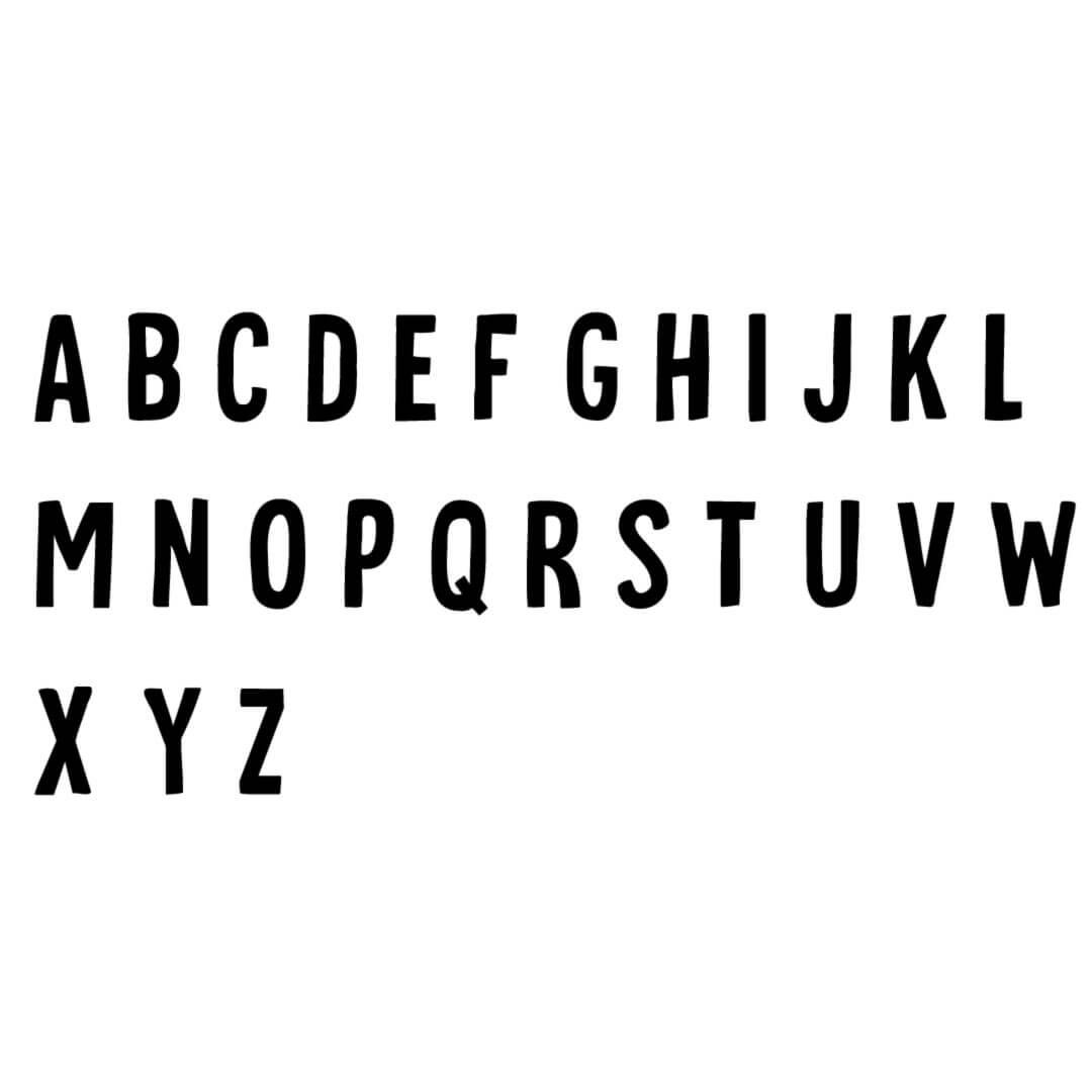 nickname tshirt font 