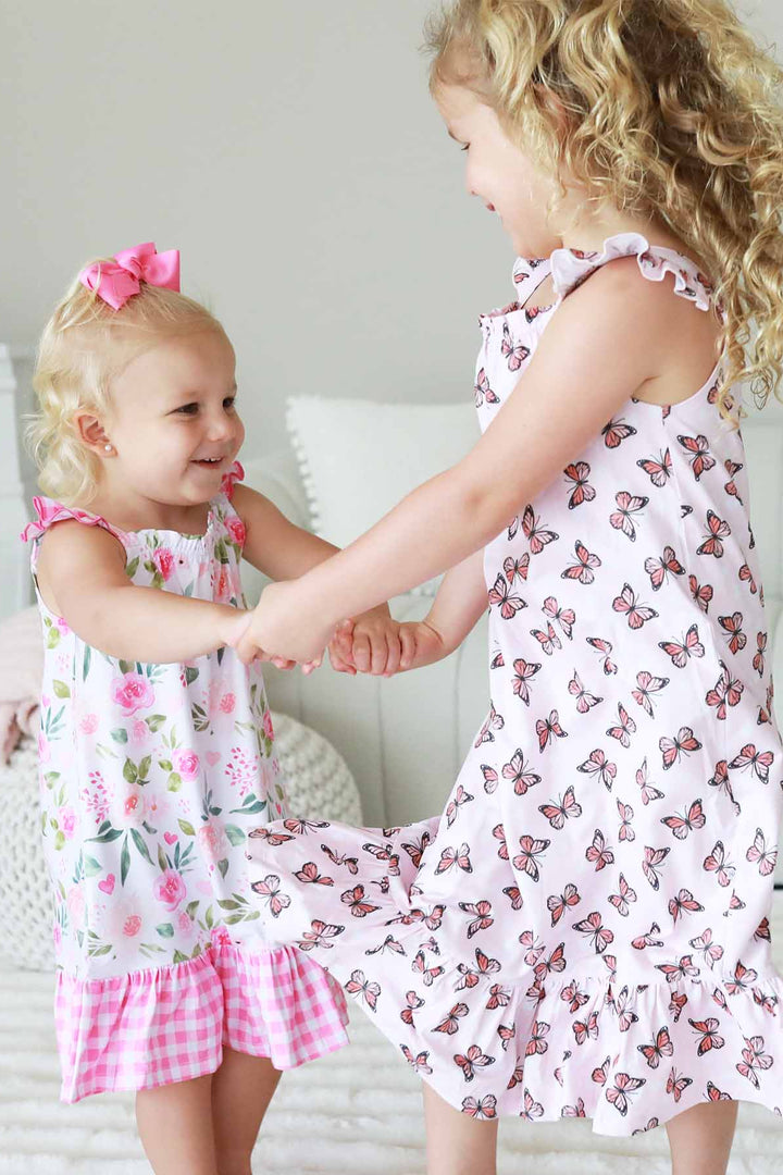 girls ruffle nightgowns 
