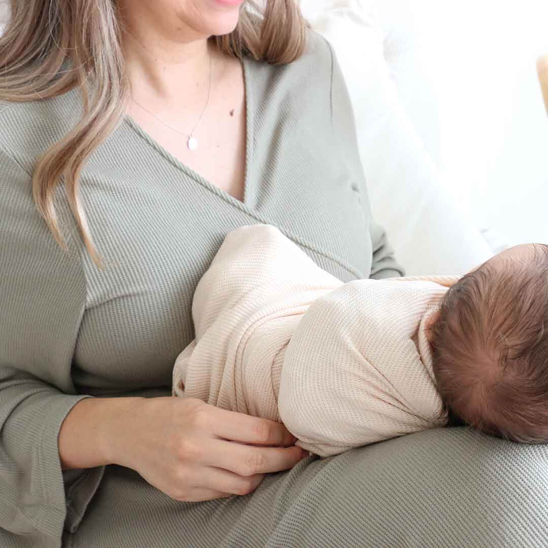 oatmeal waffle oversized swaddle blanket for newborns 