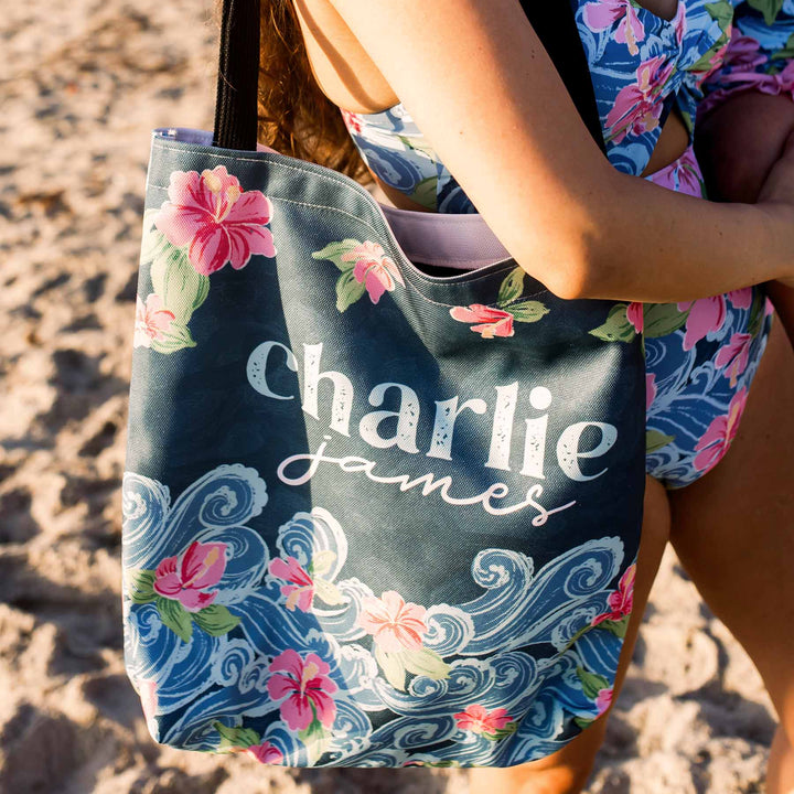 ohana personalized tote bag