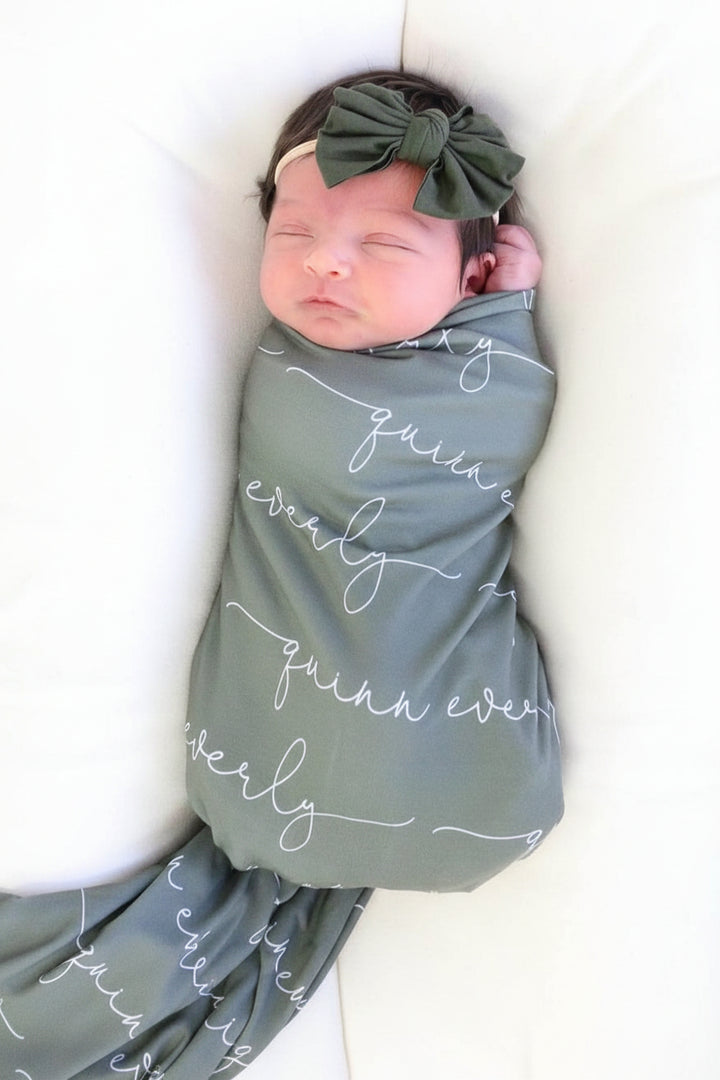 Personalized Baby Name Swaddle Blanket
