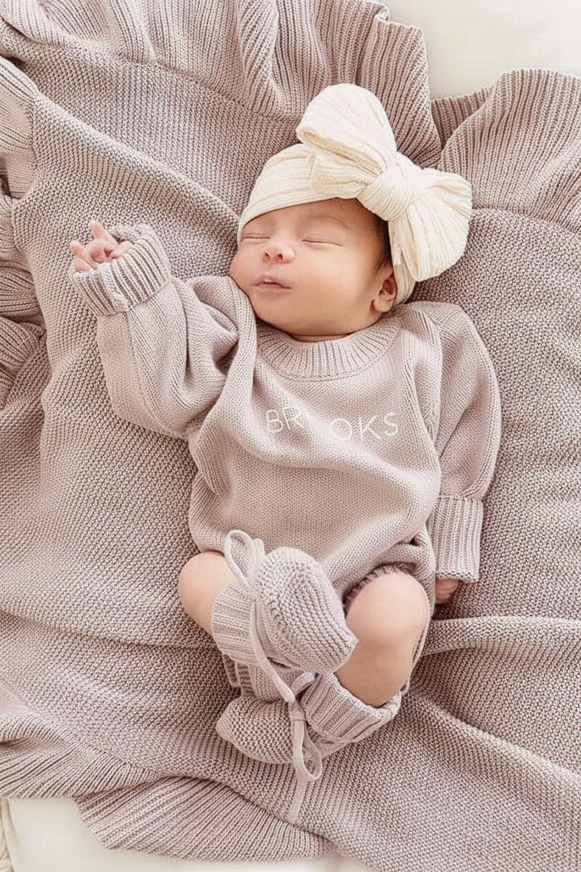 Personalized Printed Knit Sweater Bubble | Iris