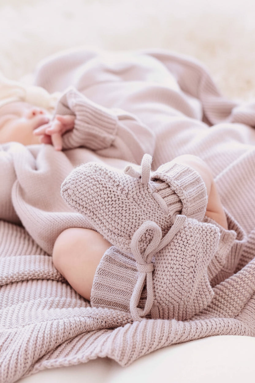 Knit Baby Booties | Iris