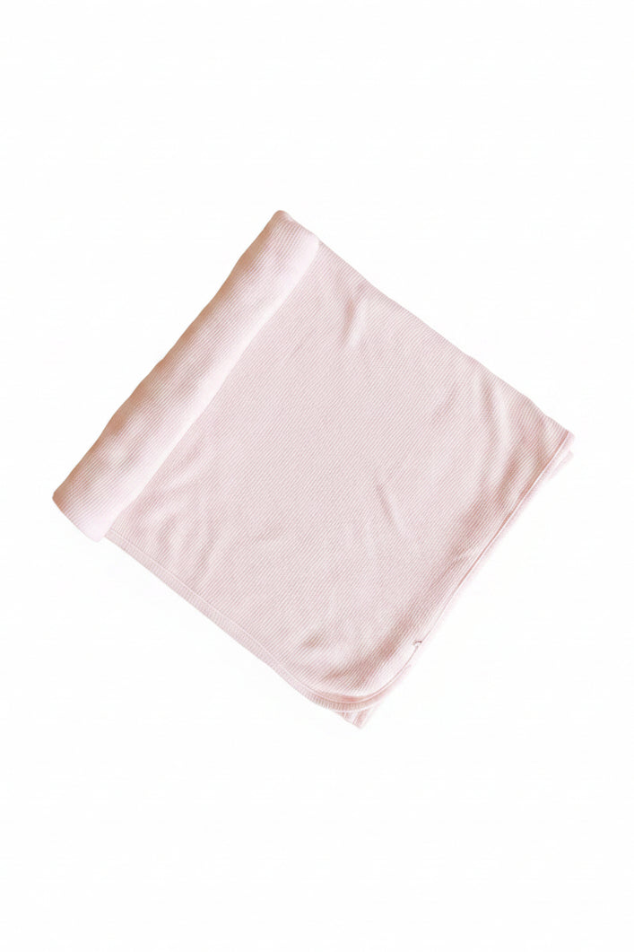pale pink bamboo waffle swaddle 