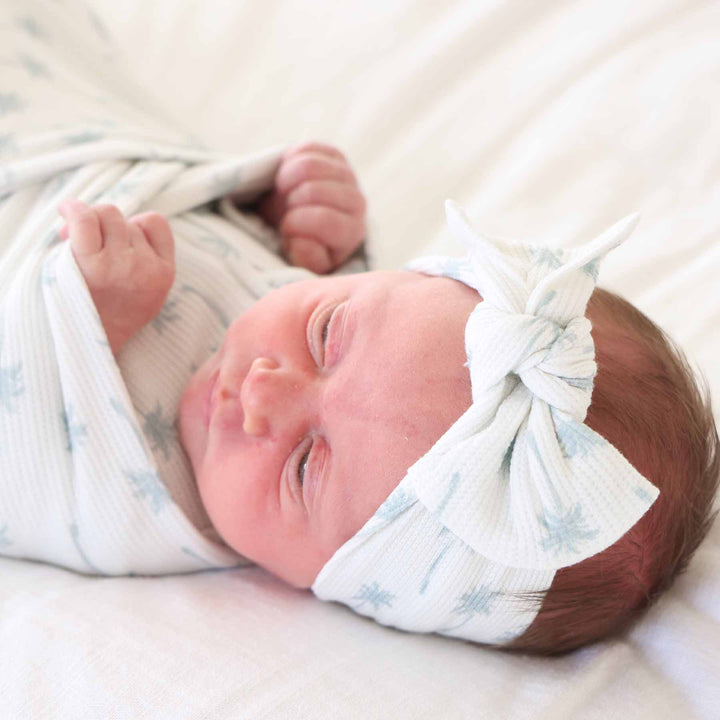 headwrap for baby girls with palm trees
