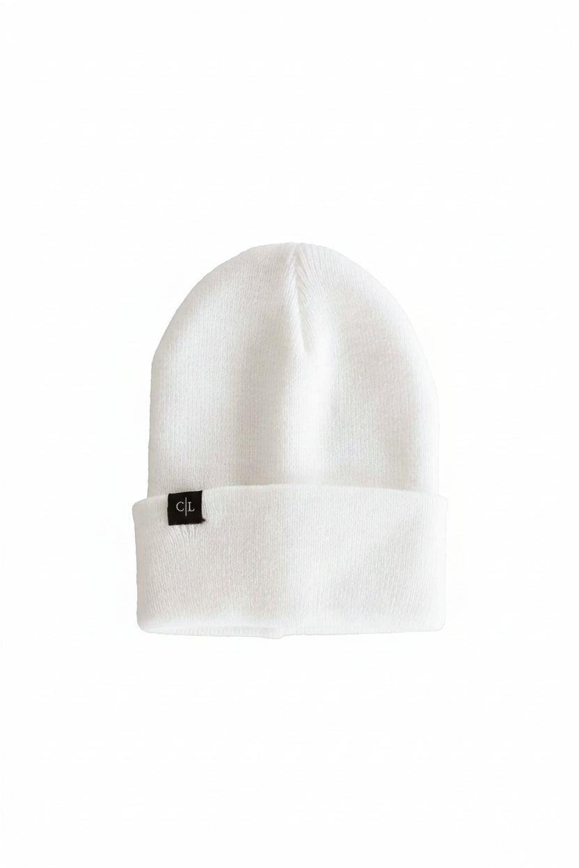 white slouch beanie for babies