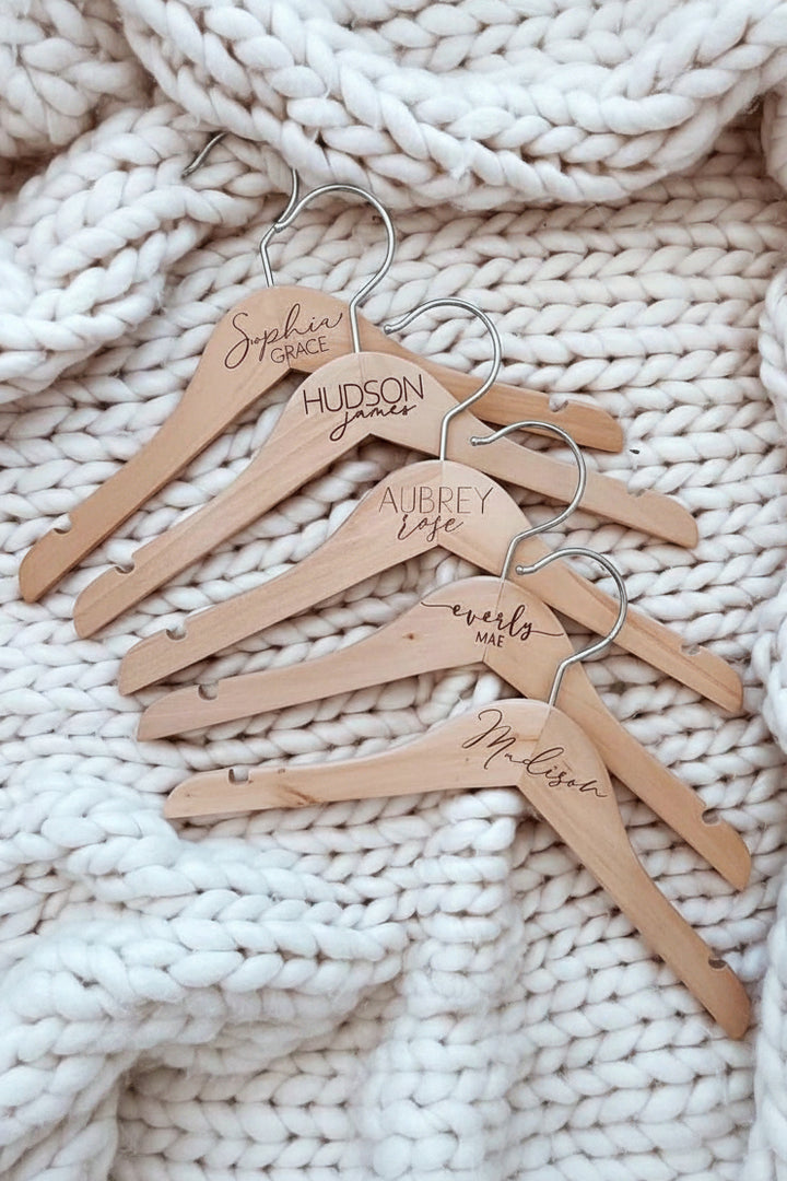 Personalized Baby Name Wood Hangers