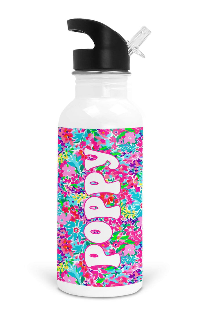 petal splash personalized water bottle