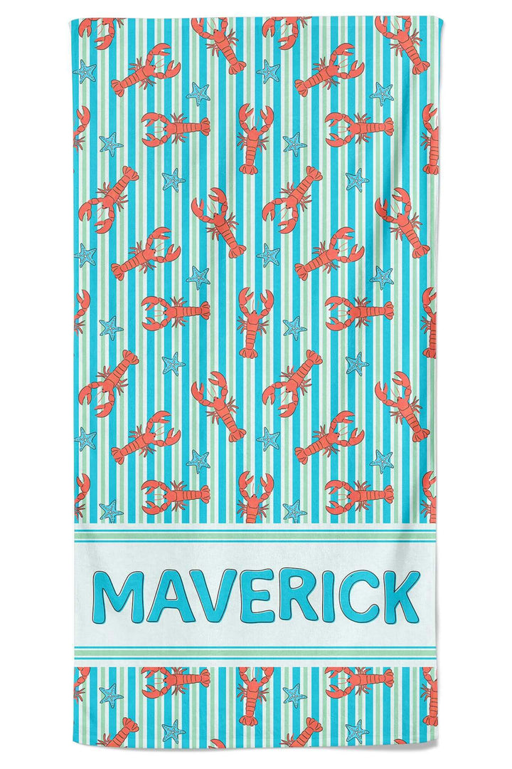 pinch me personalized beach towel