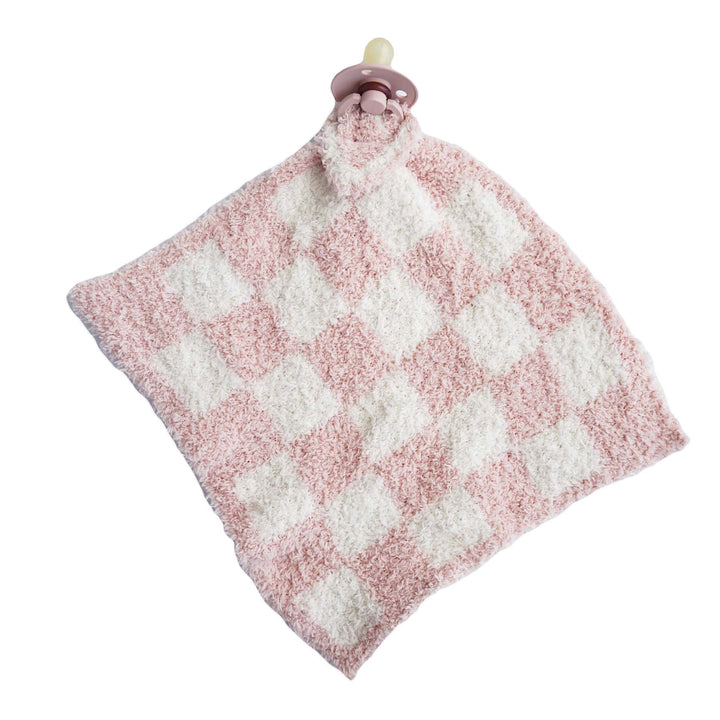 rose check cuddle lovey