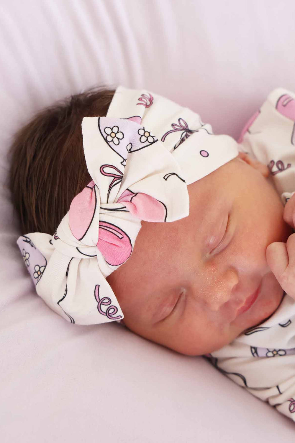 pink balloon headwrap for girls 