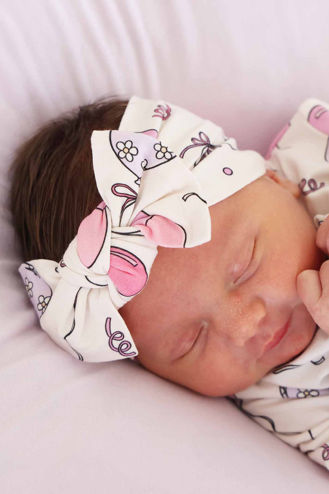 pink balloon headwrap for girls 