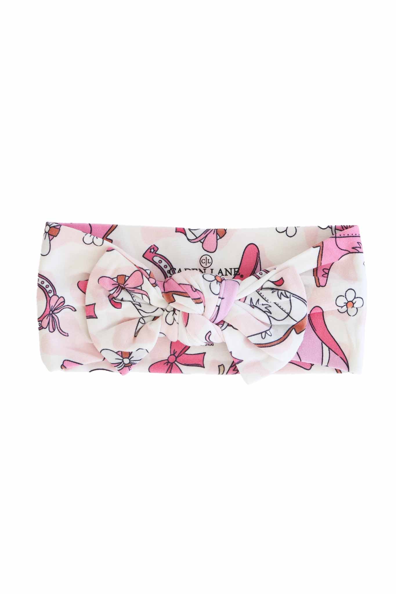 Rodeo Dreams Knit Large Bow Headwrap | Pink
