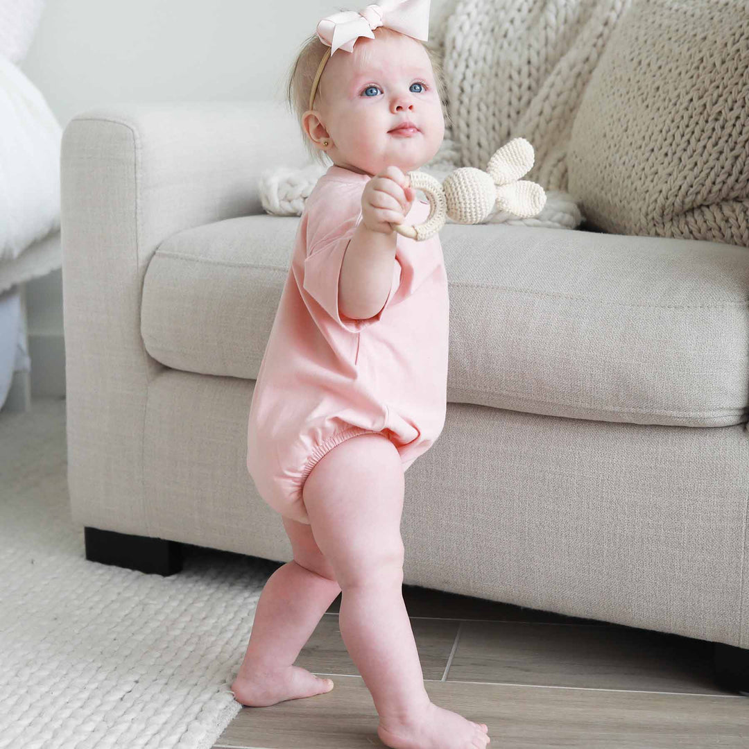 short sleeve personalized tshirt bubble romper for babies 