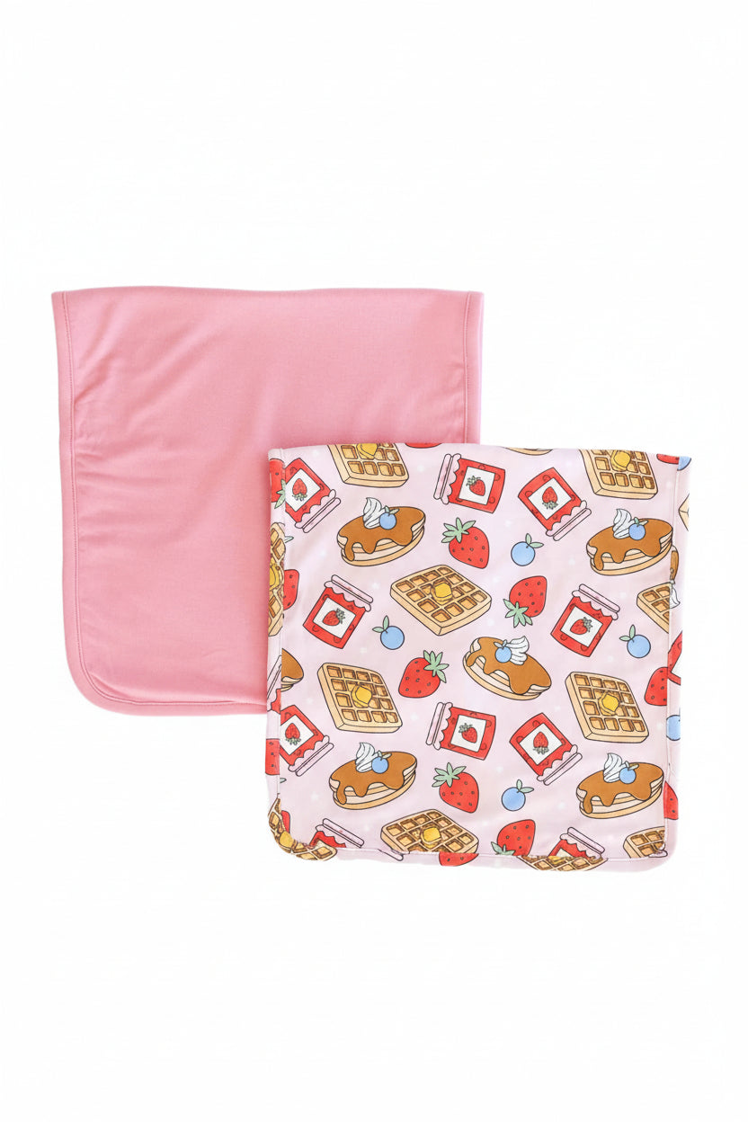 Sweet Stack 2pc Burp Cloth Set | Pink