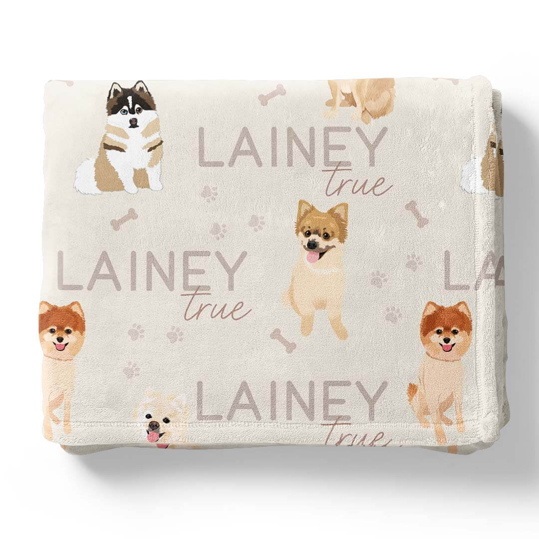 Personalized Kids Blankets | Dog Breeds