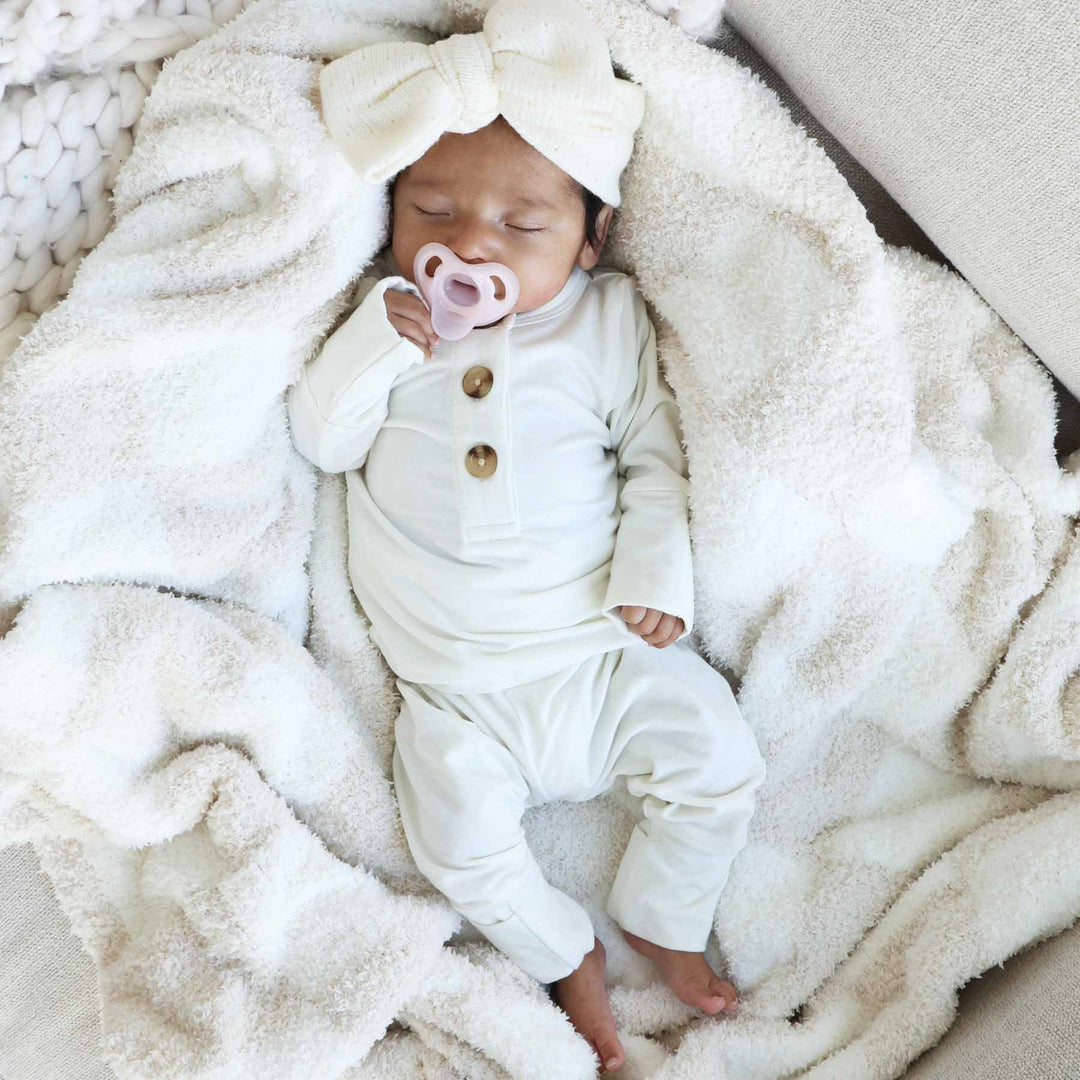 white bamboo set for babies 