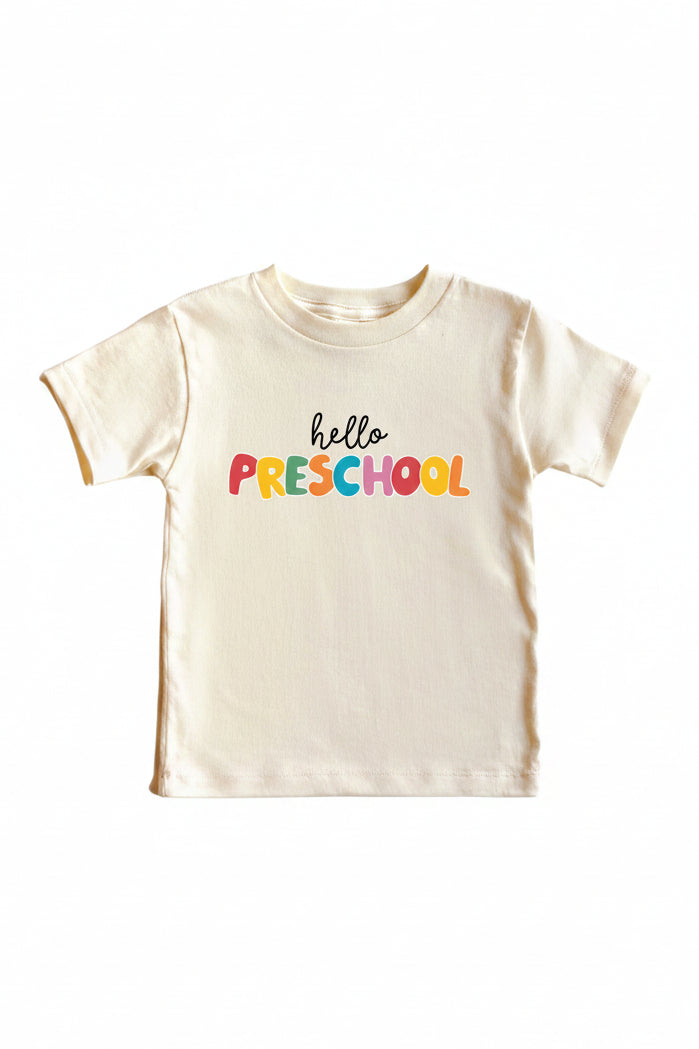 hello preschool graphic tee 