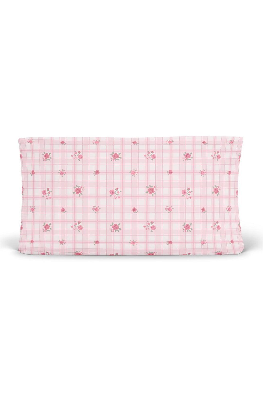 Primrose Plaid changing pad cover product shot