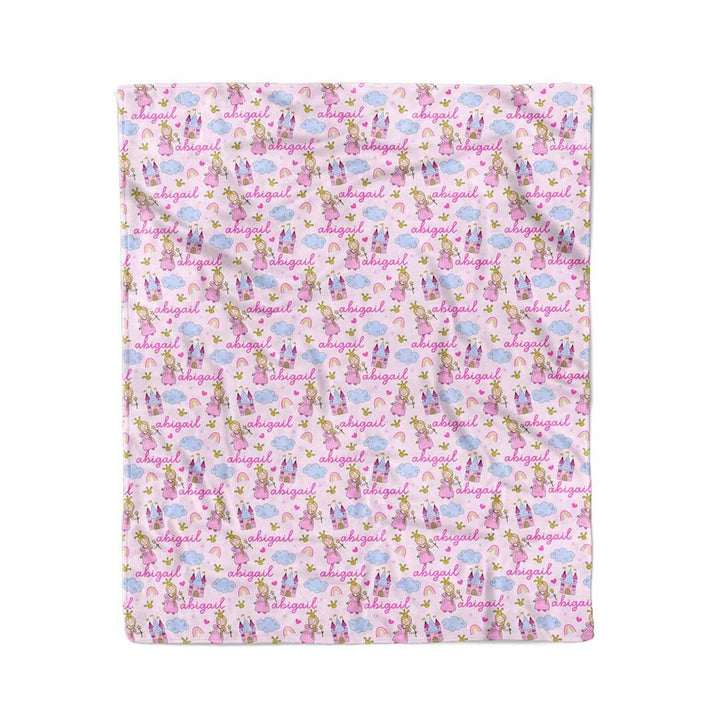 personalized kids blanket princess 