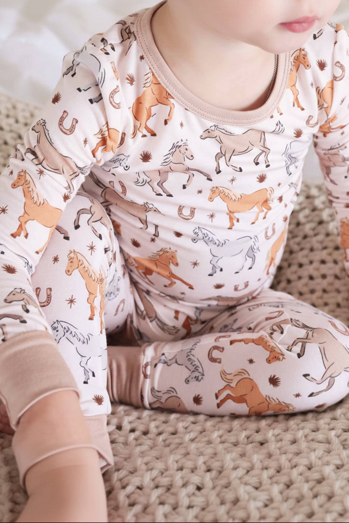 P's Ponies Two Piece Pajama Set