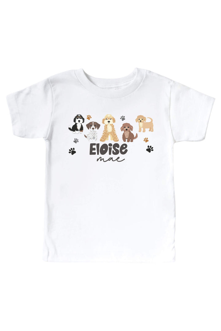 personalized puppy graphic tee