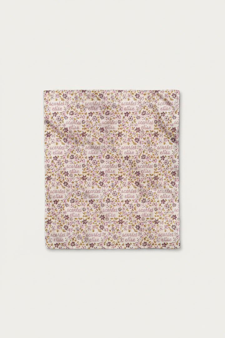 Mauvelous Meadow Personalized Kids Blanket